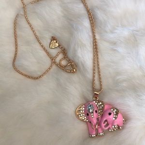 Betsey Johnson elephant necklace